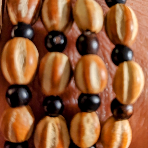 Ethiopian Coffee Bean Wrap Bracelet - Picture 2 of 3